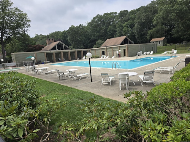 23 Happy Hollow Cir Unit B, Stratford, CT 06614 - community pool featuring a patio area