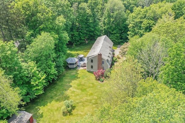 373 Broad Way, Coventry, CT 06238 - view from above of property with a forest