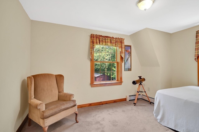 373 Broad Way, Coventry, CT 06238 - carpeted bedroom featuring a baseboard heating unit and baseboards