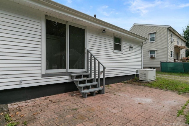 230 Green Rd, Manchester, CT 06042 - view of patio / terrace featuring entry steps and cooling unit