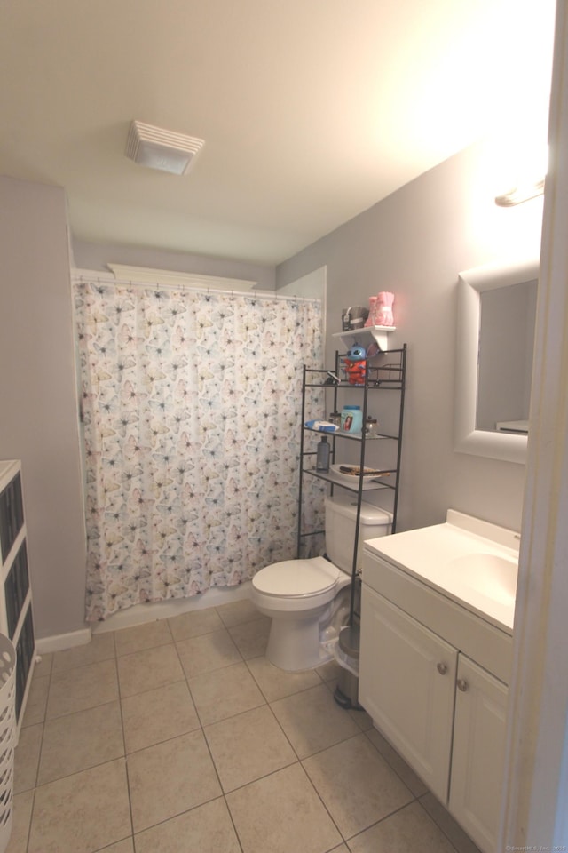 180 Victoria Rd, Hartford, CT 06114 - full bathroom with vanity, tile patterned floors, and a shower with curtain