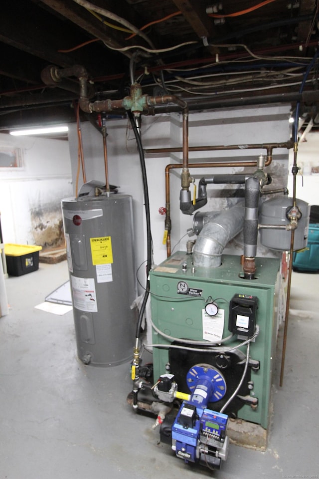 180 Victoria Rd, Hartford, CT 06114 - utilities featuring electric water heater and a heating unit
