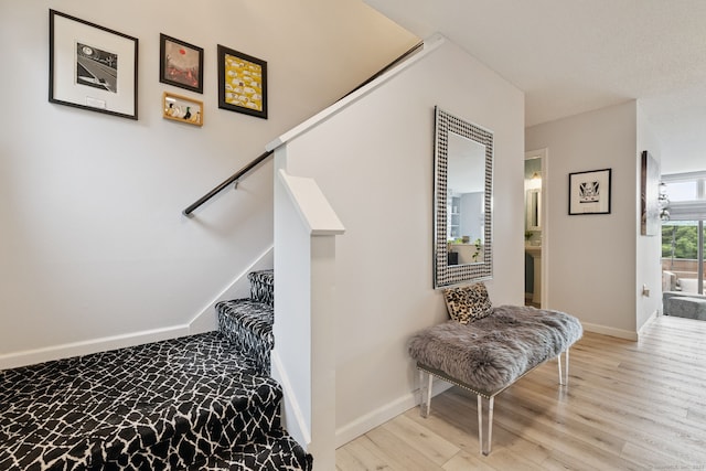 28 Biltmore Park Unit 28, Bloomfield, CT 06002 - stairs with baseboards and wood finished floors
