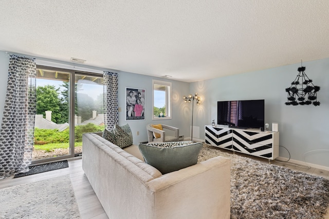 28 Biltmore Park Unit 28, Bloomfield, CT 06002 - living area with a textured ceiling and light wood-type flooring