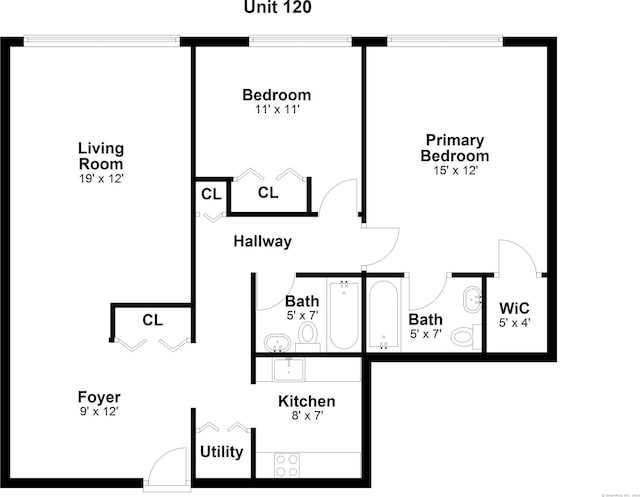 34A Padanaram Ave Unit 120, Danbury, CT 06811 - view of floor plan / room layout