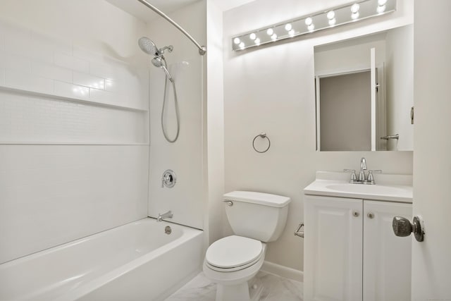 34A Padanaram Ave Unit 120, Danbury, CT 06811 - full bathroom featuring marble look tile flooring, shower / washtub combination, and vanity