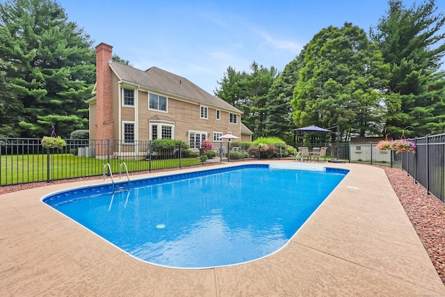 28 Sunnyview Dr, Redding, CT 06896 - view of swimming pool featuring a patio area
