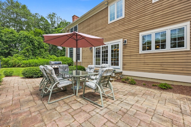 28 Sunnyview Dr, Redding, CT 06896 - view of patio featuring outdoor dining area and area for grilling