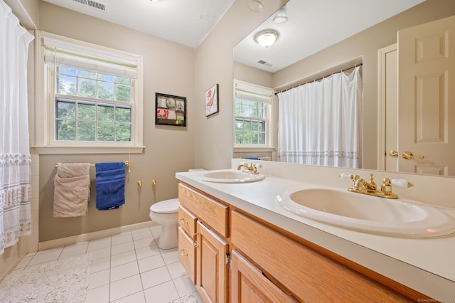 70 Shane Dr, Southbury, CT 06488 - full bath featuring double vanity, tile patterned floors, and curtained shower