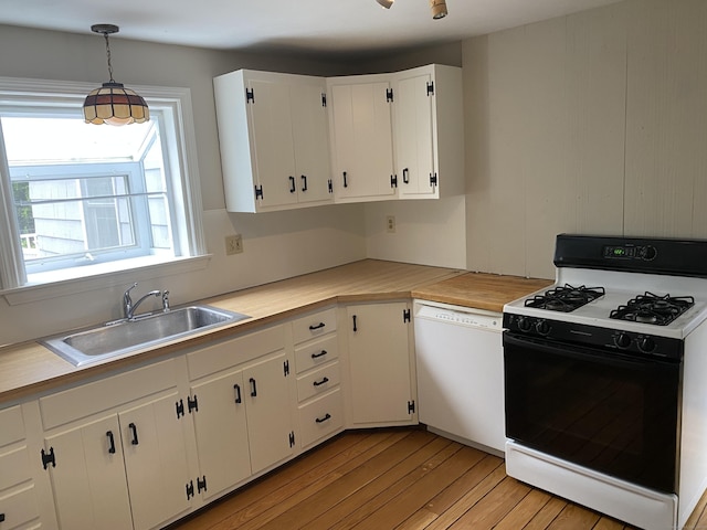 18 Depietro Dr, East Hartford, CT 06118 - kitchen featuring white appliances, light wood-style flooring, light countertops, and white cabinets