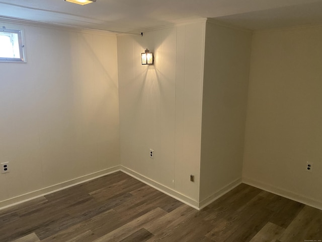 18 Depietro Dr, East Hartford, CT 06118 - basement featuring dark wood-type flooring and ornamental molding