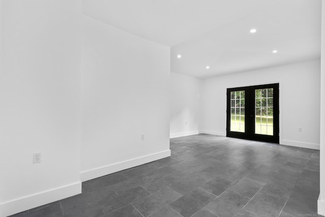 286 Marlborough St, Portland, CT 06480 - empty room featuring french doors and recessed lighting