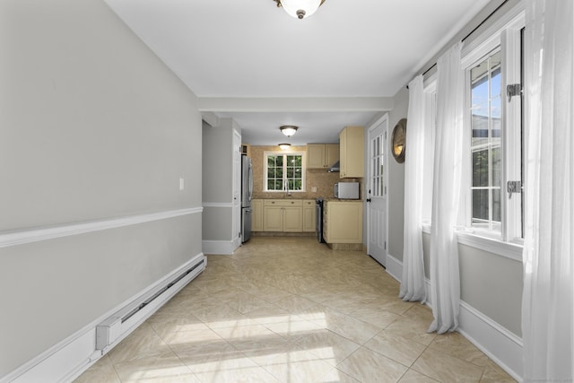 286 Marlborough St, Portland, CT 06480 - hallway with a baseboard radiator and baseboards