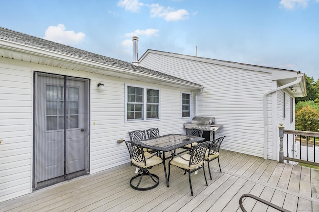 4 Wintergreen Ln, Naugatuck, CT 06770 - deck with outdoor dining area and area for grilling