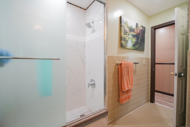 22 Standish Rd, New Milford, CT 06776 - full bath with a shower stall and tile walls