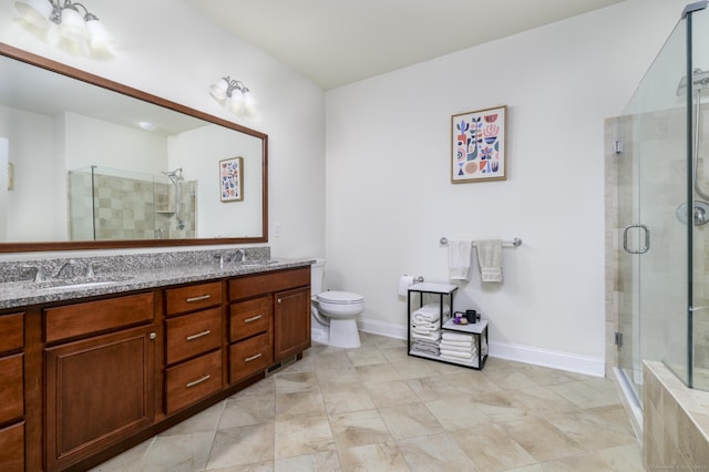 8 Country View Rd Unit 8, Danbury, CT 06810 - full bath featuring double vanity, a shower stall, and tile patterned flooring