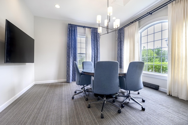 8 Country View Rd Unit 8, Danbury, CT 06810 - carpeted office featuring a chandelier and baseboards