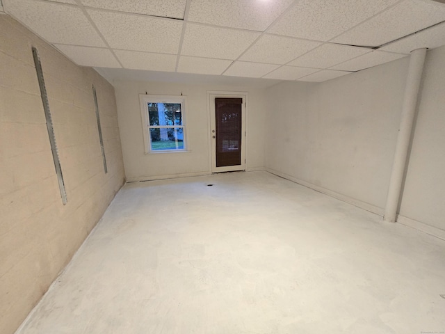 1190 Meriden Rd, Waterbury, CT 06705 - below grade area featuring a drop ceiling