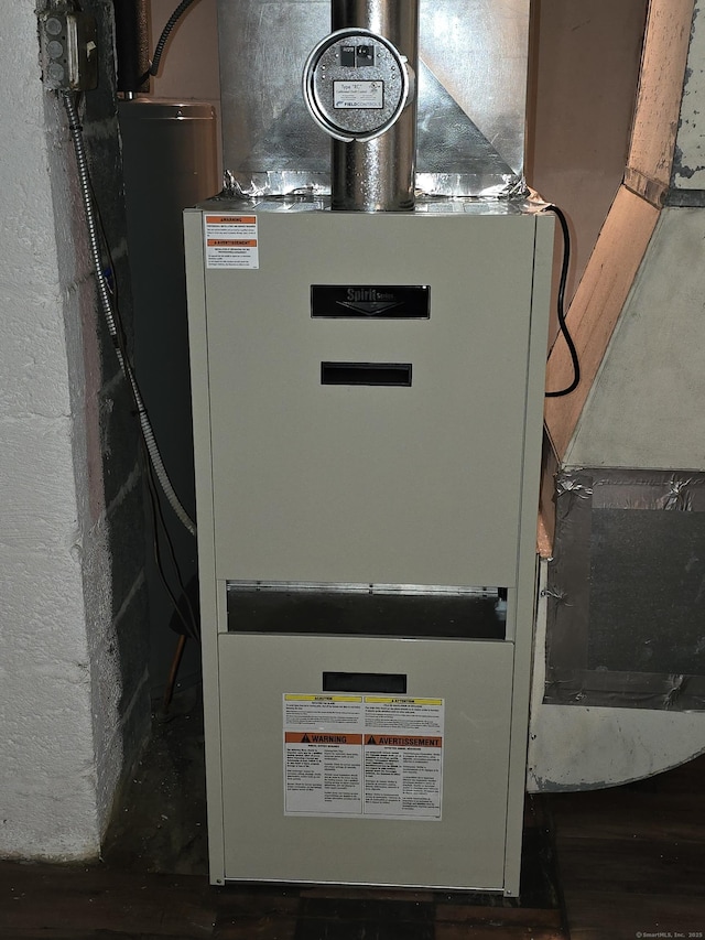 1190 Meriden Rd, Waterbury, CT 06705 - utility room with heating unit