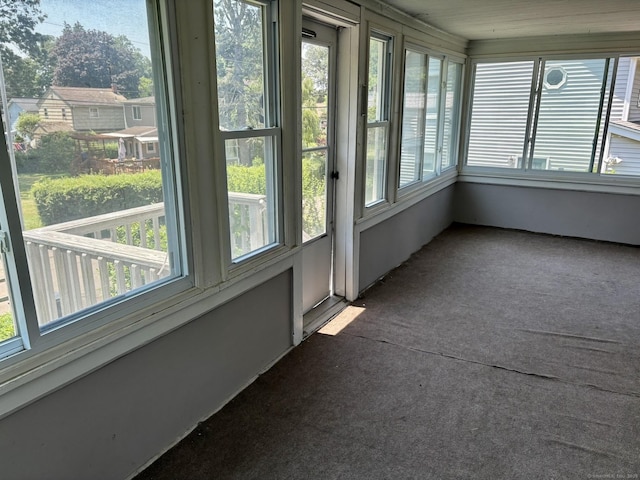 2 Sherwood St, Branford, CT 06405 - unfurnished sunroom featuring healthy amount of natural light and carpet floors