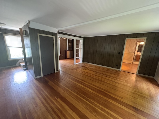 2 Sherwood St, Branford, CT 06405 - unfurnished room featuring hardwood / wood-style floors and wood walls