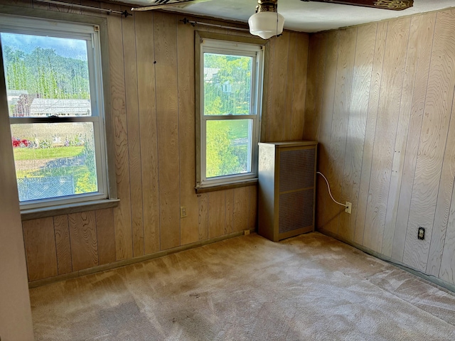2 Sherwood St, Branford, CT 06405 - spare room featuring wooden walls and carpet flooring