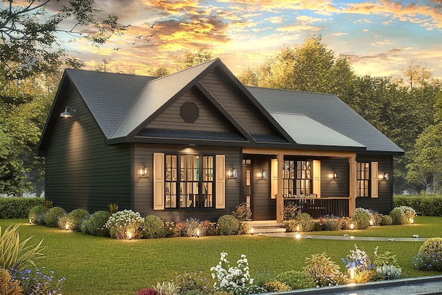 LOT8-6 Old Tatnic Hill Rd, Brooklyn, CT 06234 - view of front of house with covered porch and a yard