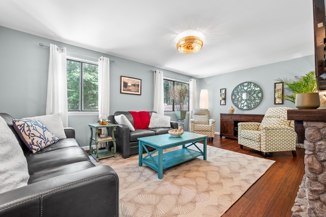 14 Conestoga Way Unit 14, Glastonbury, CT 06033 - living area featuring plenty of natural light and wood finished floors