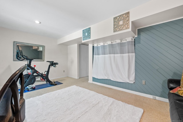 14 Conestoga Way Unit 14, Glastonbury, CT 06033 - exercise area featuring carpet floors and recessed lighting