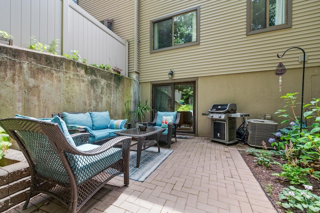 14 Conestoga Way Unit 14, Glastonbury, CT 06033 - view of patio / terrace featuring an outdoor living space and grilling area