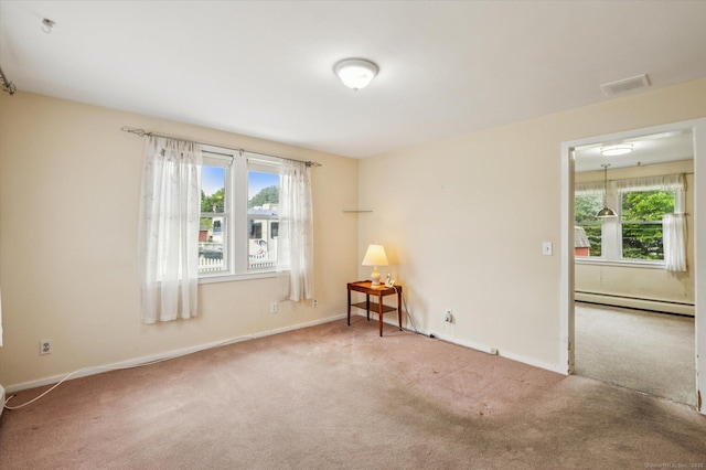 5 Hale Ct, Plainville, CT 06062 - unfurnished room featuring a baseboard radiator and carpet floors