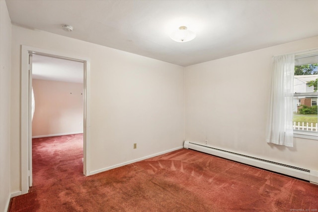 5 Hale Ct, Plainville, CT 06062 - carpeted spare room with a baseboard heating unit and baseboards