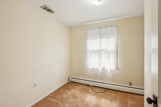 5 Hale Ct, Plainville, CT 06062 - carpeted empty room featuring a baseboard heating unit and baseboards