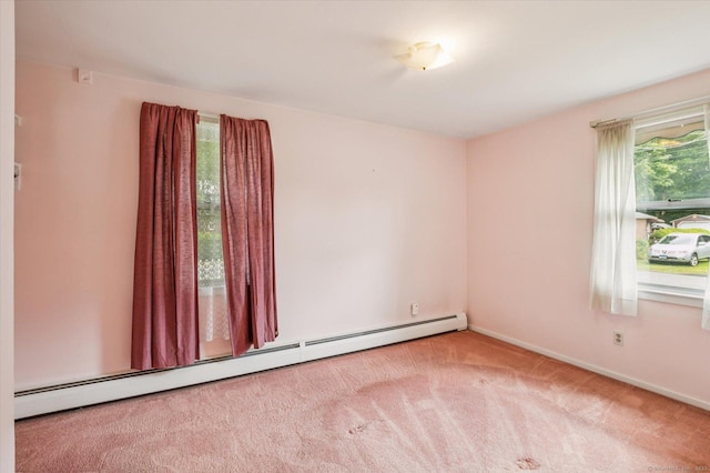 5 Hale Ct, Plainville, CT 06062 - carpeted empty room featuring a baseboard heating unit and baseboards