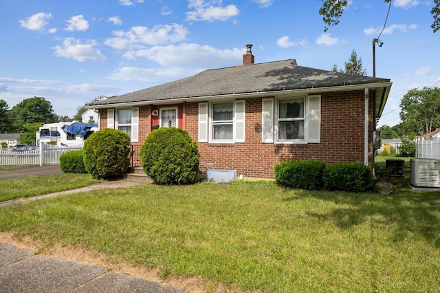 5 Hale Ct, Plainville, CT 06062 - bungalow-style house featuring brick siding, a chimney, and a shingled roof