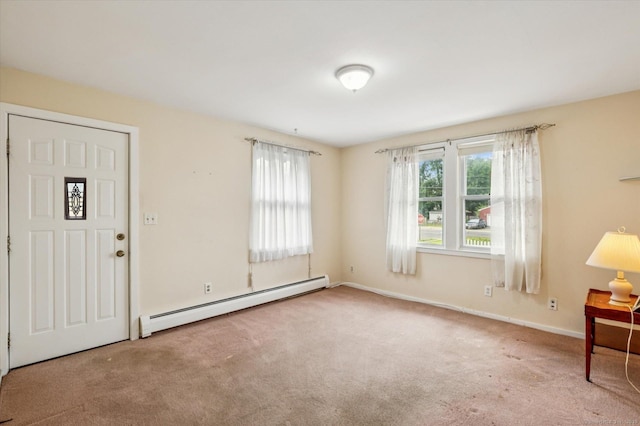 5 Hale Ct, Plainville, CT 06062 - entryway featuring baseboard heating and carpet