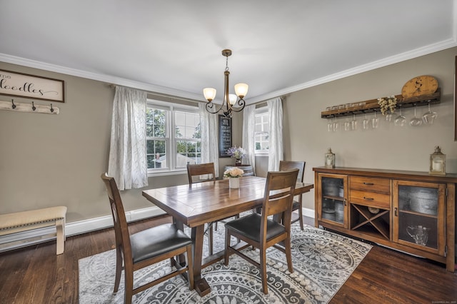18 Holly Ln, Wallingford, CT 06492 - dining room featuring a chandelier, ornamental molding, and wood finished floors