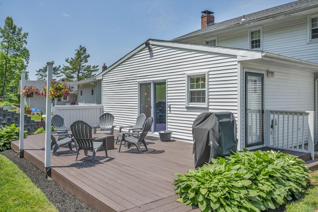 18 Holly Ln, Wallingford, CT 06492 - wooden terrace featuring area for grilling