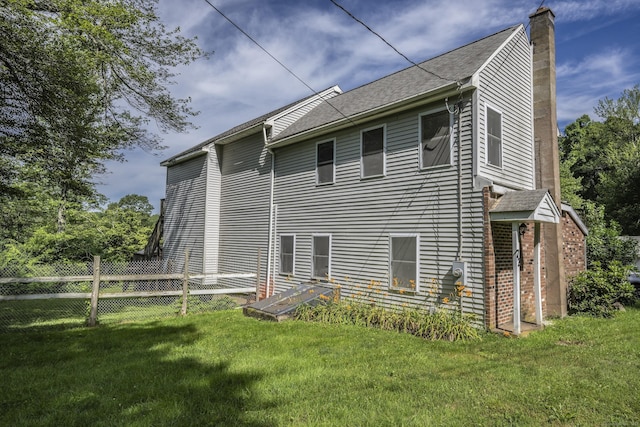 72 S Rd, Portland, CT 06480 - back of house featuring a chimney and a shingled roof