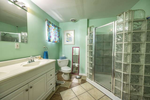 72 S Rd, Portland, CT 06480 - full bathroom featuring double vanity, a stall shower, and tile patterned floors