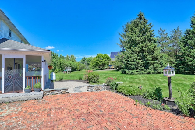 21 Hidden Pond Dr, Watertown, CT 06795 - view of patio with a sunroom