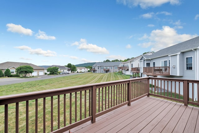 54 Pondview Cir Unit 54, Beacon Falls, CT 06403 - deck with a residential view and a yard