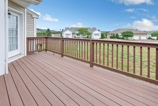 54 Pondview Cir Unit 54, Beacon Falls, CT 06403 - deck featuring a residential view and a lawn