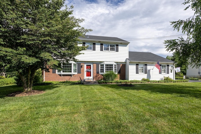 622 Wiese Rd, Cheshire, CT 06410 - view of front facade with a front lawn and brick siding