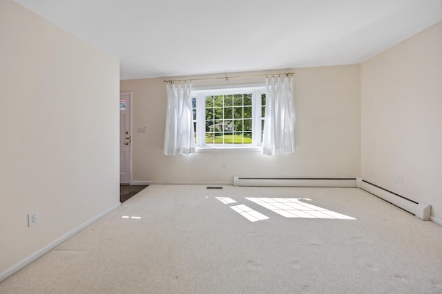 622 Wiese Rd, Cheshire, CT 06410 - unfurnished room featuring carpet floors and a baseboard heating unit