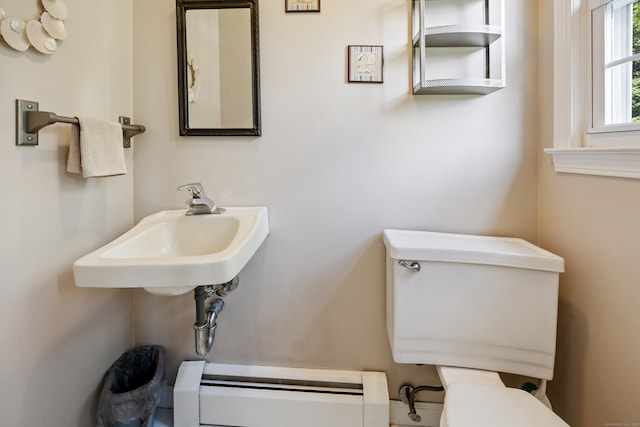 622 Wiese Rd, Cheshire, CT 06410 - bathroom with toilet and baseboard heating