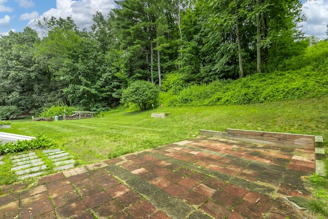 140 Ridgewood Rd, East Hartford, CT 06118 - view of green lawn featuring a patio