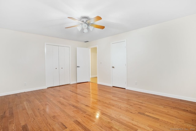 45 Hunting Ridge Rd, Easton, CT 06612 - unfurnished bedroom with light wood-style floors and a ceiling fan