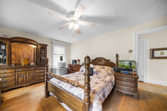 114 Kneeland Rd, New Haven, CT 06512 - bedroom featuring light wood-type flooring and a ceiling fan