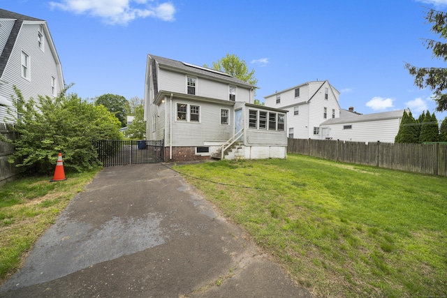 114 Kneeland Rd, New Haven, CT 06512 - rear view of property with entry steps